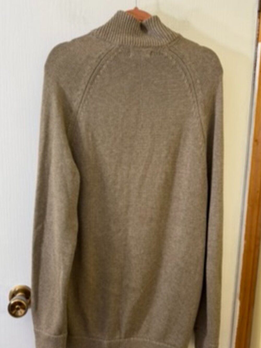 Denver Hayes Taupe Button-Front Knit Cardigan Men's Medium - Picture 3 of 7